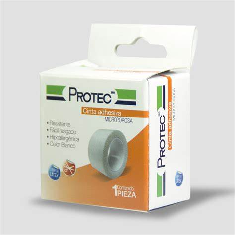 CINTA ADHESIVA MICROPOROSA PIEL 1.25 CM X 5M PROTEC