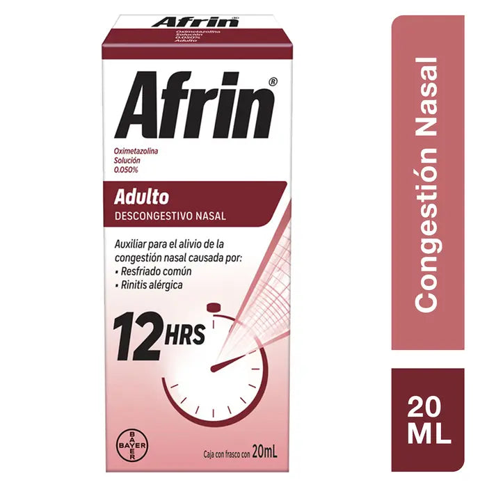 AFRIN OXIMETAZOLINA SOLUCIÓN 0.050%/ 20 ML