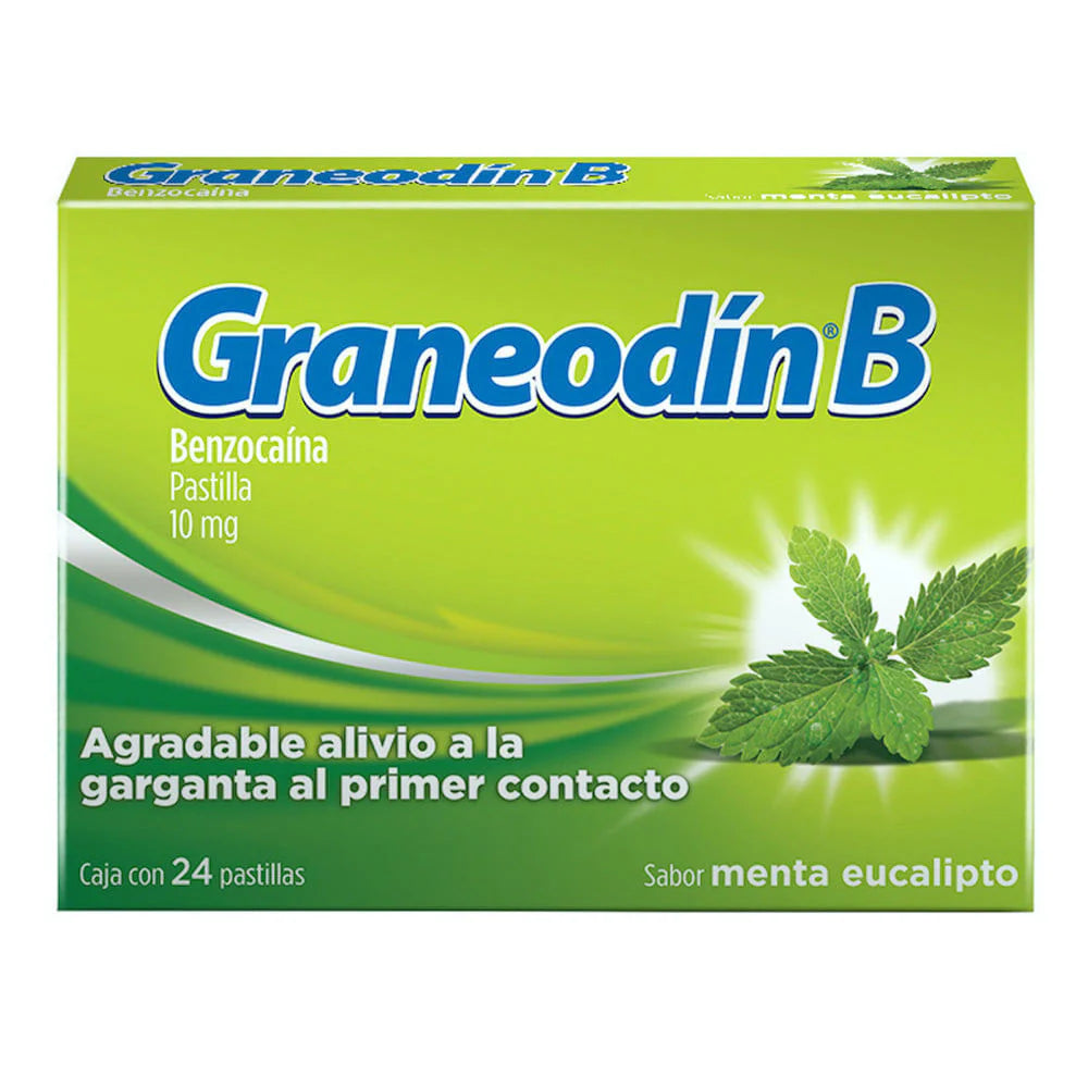 Graneodin B Menta Eucalipto 24 Pastillas
