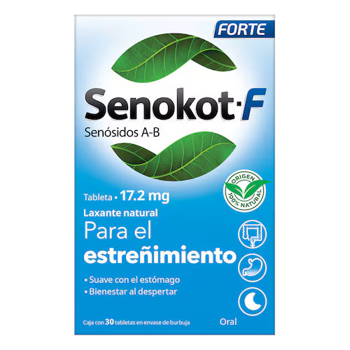 Senokot-F 17.2 mg. SENOSIDOS A-B