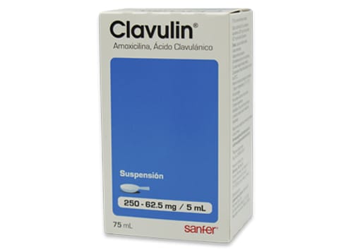 CLAVULIN 250MG SUSP 75ML | AMOXICILINA 250MG / ACIDO CLAVULANICO