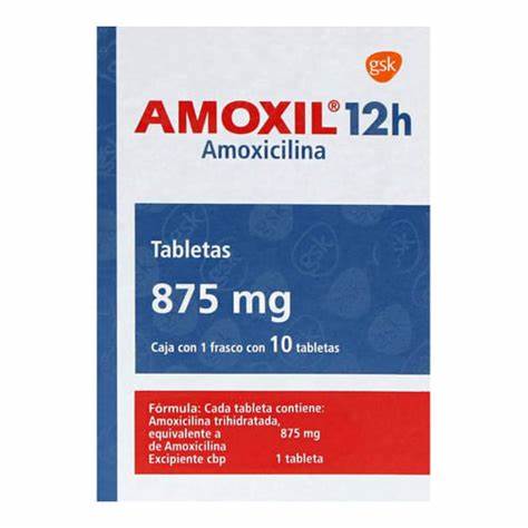 AMOXIL 12H 875MG C 10 TABS | AMOXICILINA 875MG