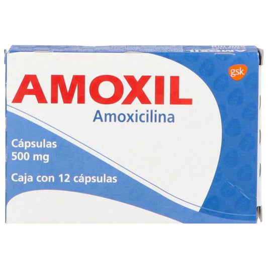 AMOXIL 500 MG 12 CAPS | AMOXICILINA 500MG