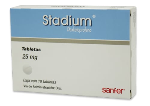 STADIUM 25MG 10 TABS | DEXKETOPROFENO 25MG