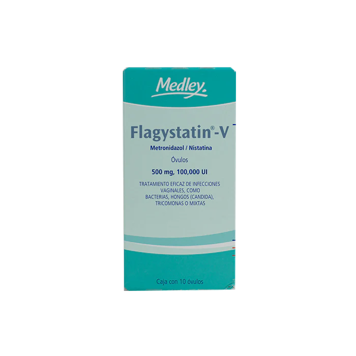 FLAGYSTATIN V C10 OV | METRONIDAZOL / NISTATINA VAGINAL