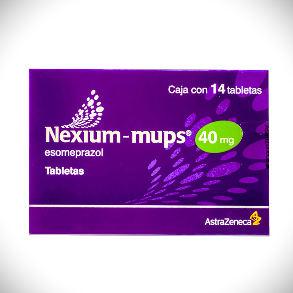 NEXIUM-MUPS. ESOMEPRAZOL40 MG. CAJA CON 14 TABLETAS