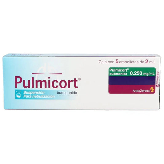 PULMICORT .250MG/ML NEBULIZACIÓN 5 AMPOLLETAS 2 ML | BUDESONIDA .250MG