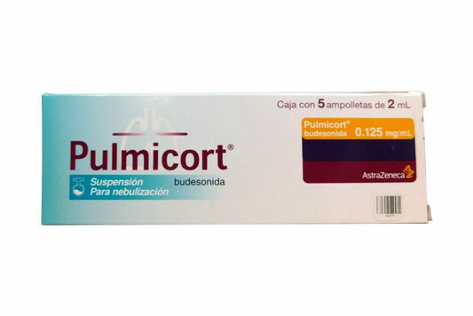 PULMICORT .125MG/ML NEBULIZACIÓN 5 AMPOLLETAS 2 ML | BUDESONIDA .125MG