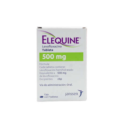 ELEQUINE 500MG 7 TABS | LEVOFLOXACINO 500MG