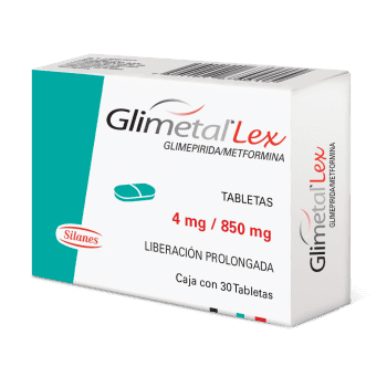 GLIMETAL-LEX 850/4 MG 30 TAB | METFORMINA / GLIMEPIRIDA