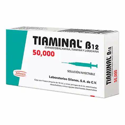 TIAMINAL B12 50000 UI INYECTABLE | VITAMINA B12 / B1 / LIDOCAINA