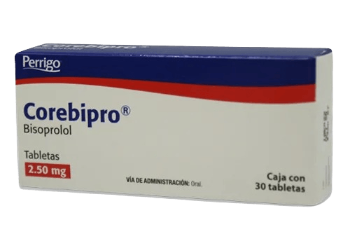 BISOPROLOL 2,5 MG 30 TABLETAS COREBIPRO