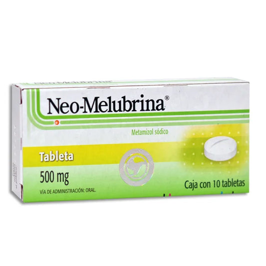 NEO MELUBRINA 500MG 10 TABS | METAMIZOL SODICO 500MG