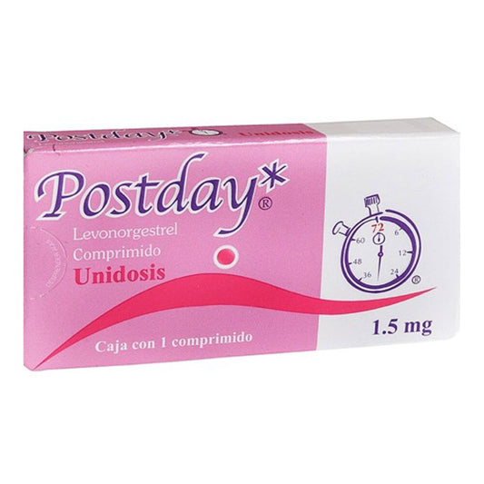 POSTDAY 1 TOMA LEVONOGESTREL1.5MG I TABLETA