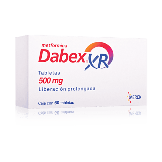 DABEX XR 500MG 60 TABS LIBERACIÓN PROLONGADA | METFORMINA 500 MG