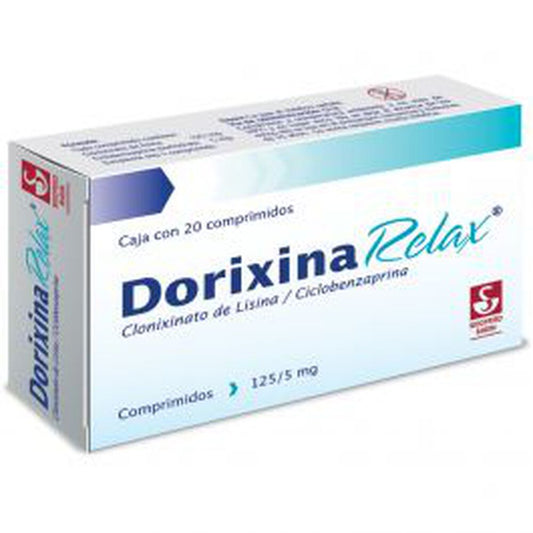 DORIXINA RELAX 20 COMPRIMIDOS | CICLOBENZAPRINA / CLONIXINATO DE LISINA