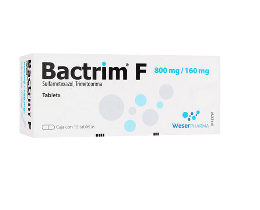 BACTRIM F 800MG / 160MG 15 TABS | SULFAMETOXAZOL 800MG / TRIMETOPRIMA 160MG