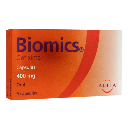 BIOMICS 400MG 6 CAPS| CEFIXIMA 400MG