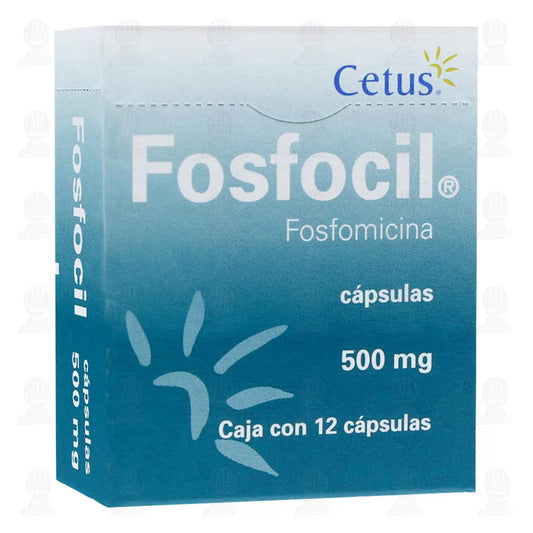 FOSFOCIL 500MG 12 CAPS | FOSFOMICINA 500MG