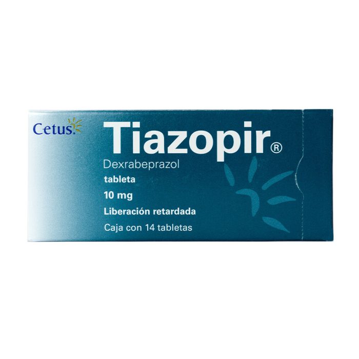 Tiazopir 10MG 14 TAB Dexrabeprazol