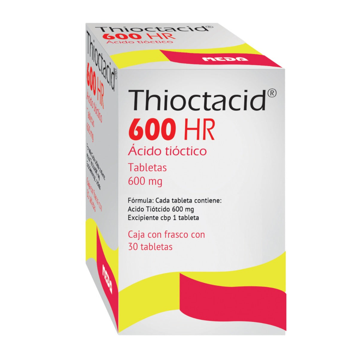 Thioctacid 600 HR con 30 tabletas