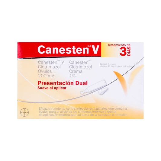 CANESTEN V DUAL 3 DIAS | CLOTRIMAZOL VAGINAL