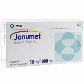 JANUMET 50MG/1000MG 56 COMPRIMIDOS | SITAGLIPTINA / METFORMINA