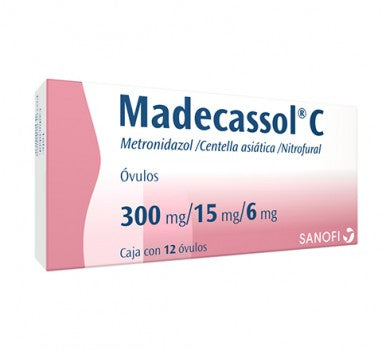 MADECASSOL C OVULOS | METRONIDAZOL / CENTELLA ASIATICA / NITROFURAL VEGINAL