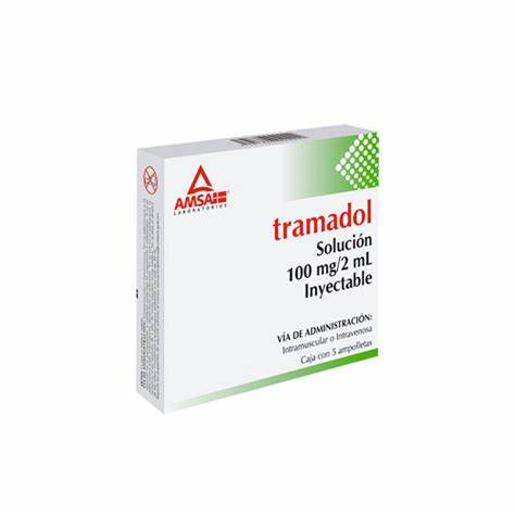 TRAMADOL 100MG/2ML SOL 5 AMPOLLETAS  AMSA