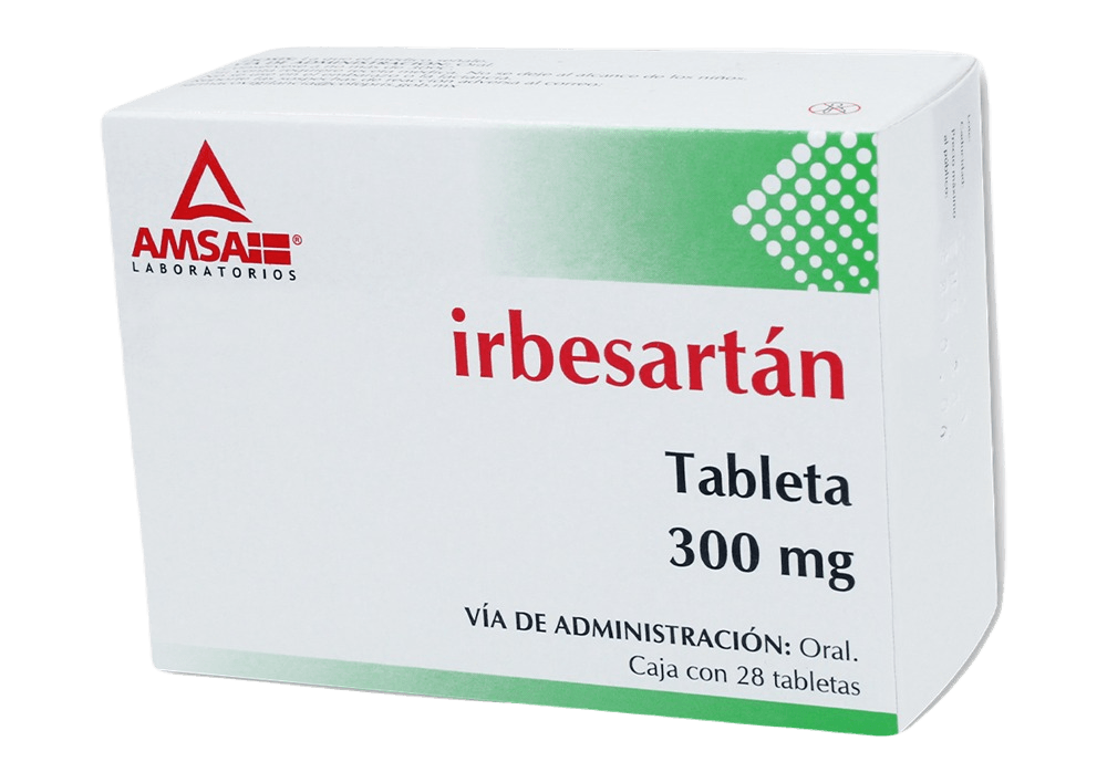 IRBESARTAN 300MG 28 TABLETAS AMSA