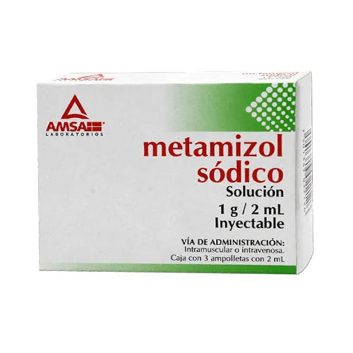 METAMIZOL SODICO INY 1G 2ML 3AMP AMSA