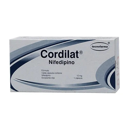 NIFEDIPINO 10MG 20 CAPS CORDILAT