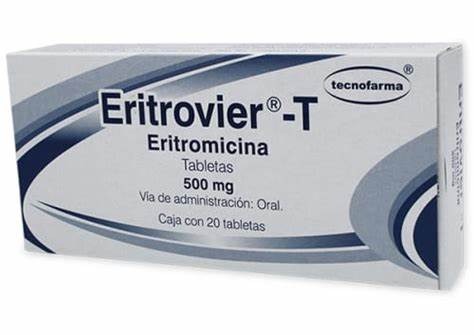 ERITROMICINA 500MG 20 TABLETAS ERITROVIER-T