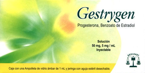 PROGESTERONA/BENZOATO DE ESTRADIOL 50MG/5MG SOL INYECTABLE GESTRYEM