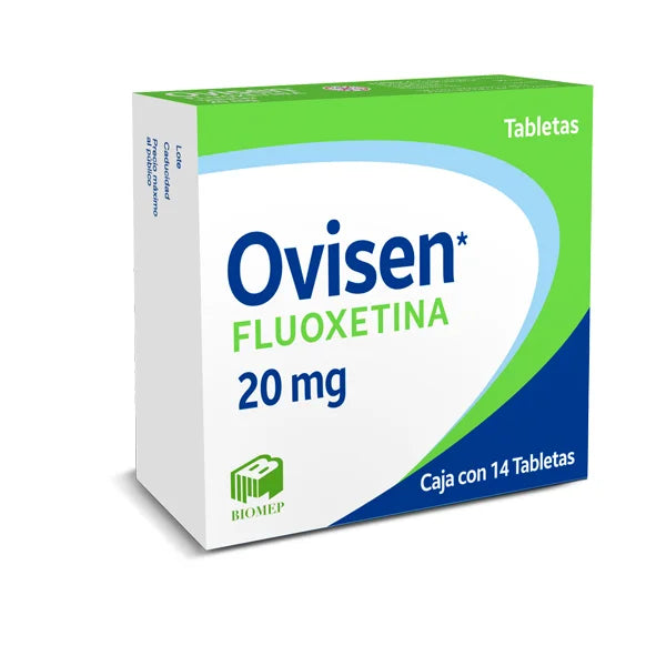 OVISEN. FLUOXETINA 20 MG. CAJA CON 14 TABLETAS