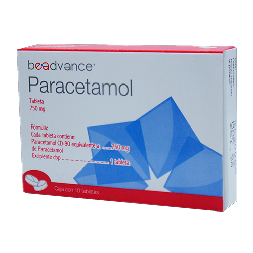 PARACETAMOL 750 MG 20 TABLETAS BEADVANCE