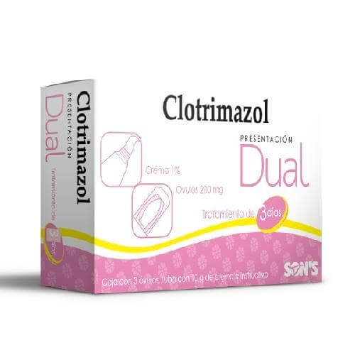 CLOTRIMAZOL DUAL CREMA /OVULO SONS