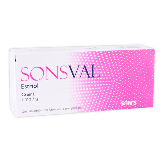 ESTRIOL CREMA 1MG/G CAJA CON TUBO CON 15G Y APLICADOR  SONSVAL LAB.SONS