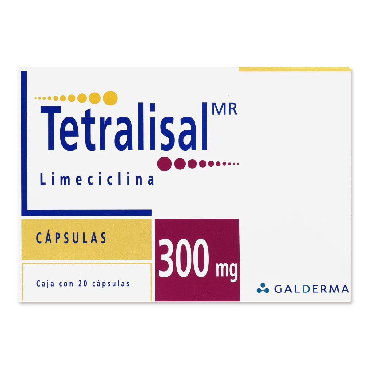 TETRALISAN. LIMECICLINA 300 MG. CAJA CON 20 CÁPSULAS