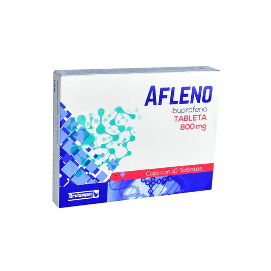 IBUPROFENO 800 MG 10 TABLETAS AFLENO