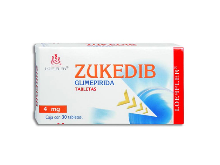 GLIMEPIRIDA 4MG 30 TABLETAS ZUKEDIB