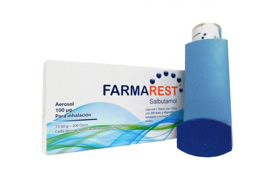 SALBUTAMOL 100MCG INHALADOR 200 DOSIS FARMAREST