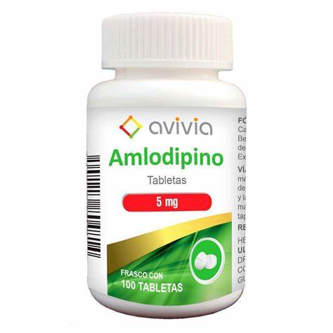 AMLODIPINO 5 MG 100 TABLETAS AVIVIA