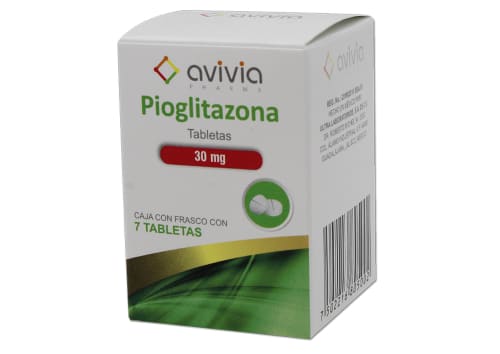 PIOGLITAZONA 30MG 7 TABLETAS AVIVIA