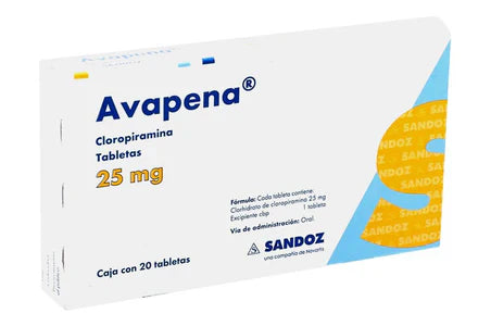 AVAPENA 25MG 20 TABS | CLOROPIRAMINA 25MG