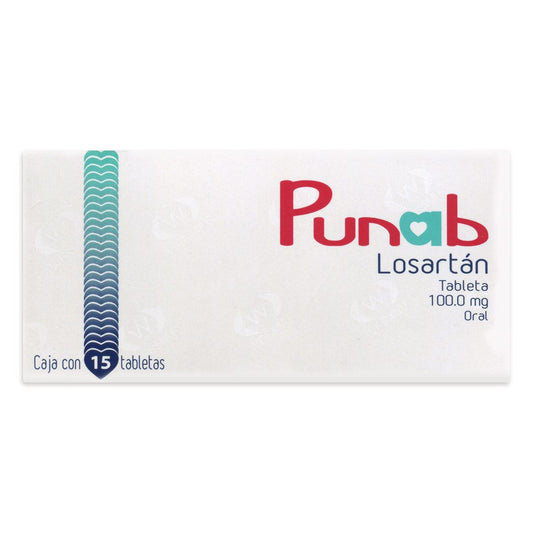 LOSARTAN 100MG 15 TABLETAS PUNAB