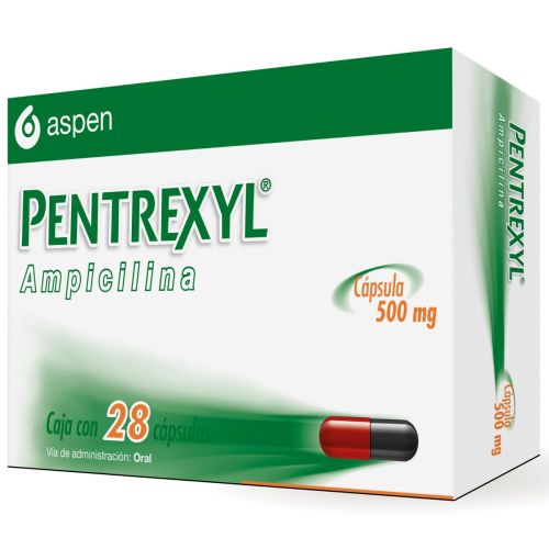 PENTREXYL 500 MG 28 CAPS | AMPICILINA 500MG