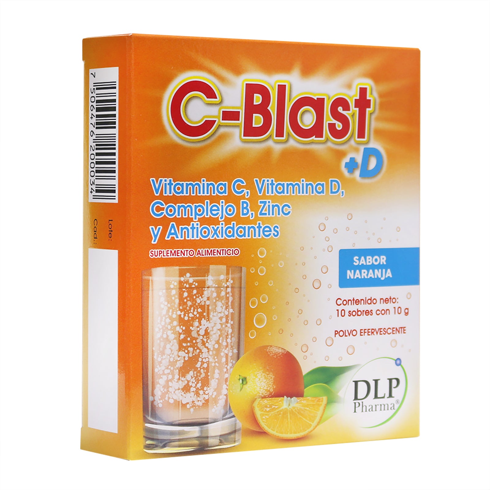 C-blast +D Naranja EFERV 10 Sobres
