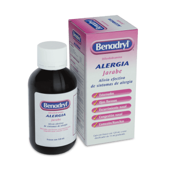 BENADRYL  25MG JARABE 120ML | DIFENHIDRAMINA 25MG