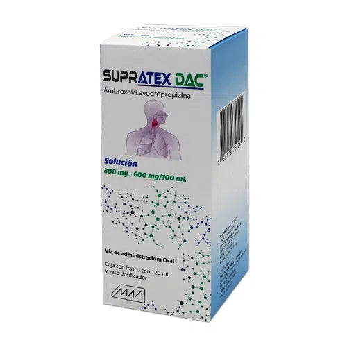 AMBROXOL / LEVODROPROPIZINA 300MG/600MG/100ML 120ML SUPRATEX DAC MAVI